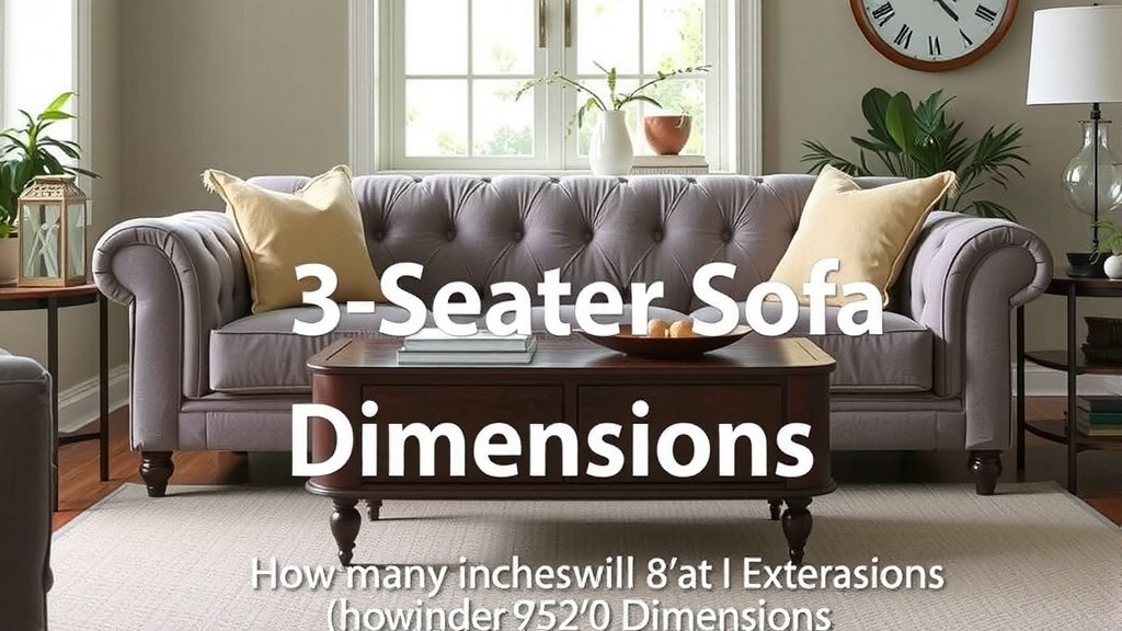 Understanding 3-Seater Sofa Dimensions