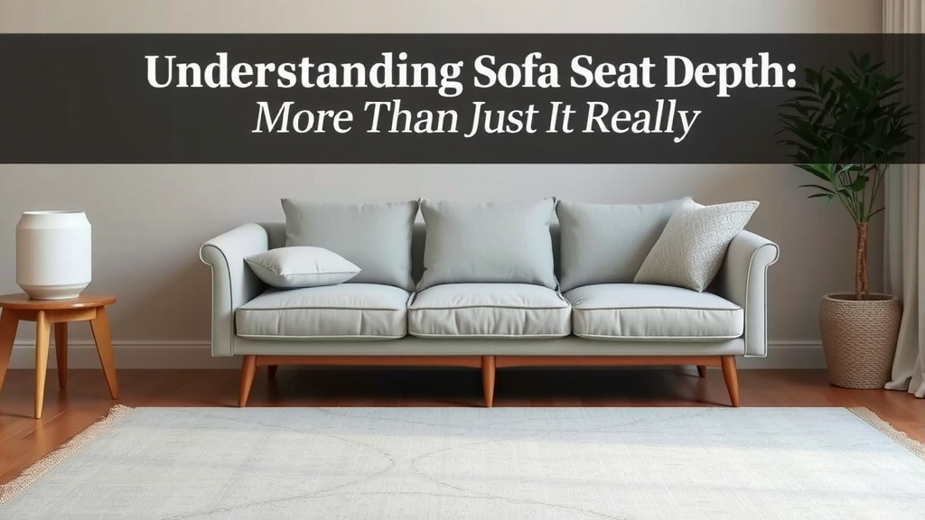Understanding Sofa Seat Depth: More Than Just Inches