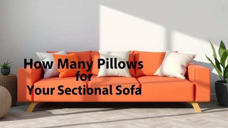 How Many Pillows for Your Sectional Sofa