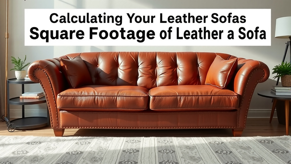 Calculating Your Leather Sofa's Square Footage Needs