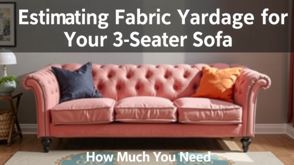 Estimating Fabric Yardage for Your Three-Seater Sofa