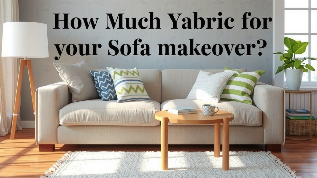 How Much Fabric for Your Sofa Makeover?