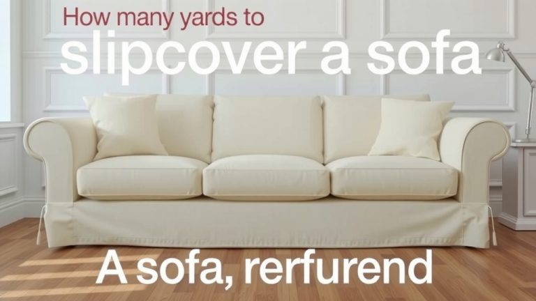 How Many Yards to Slipcover a Sofa: A Simple Guide