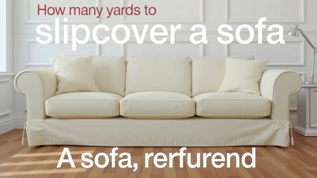 How Many Yards to Slipcover a Sofa: A Simple Guide