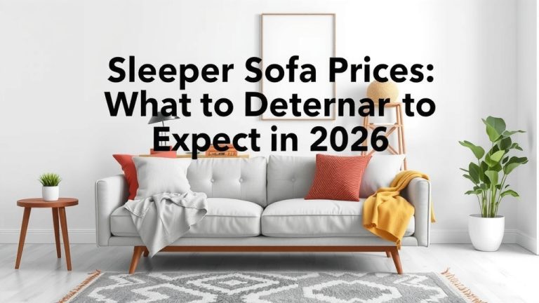 Sleeper Sofa Prices: What to Expect in 2026