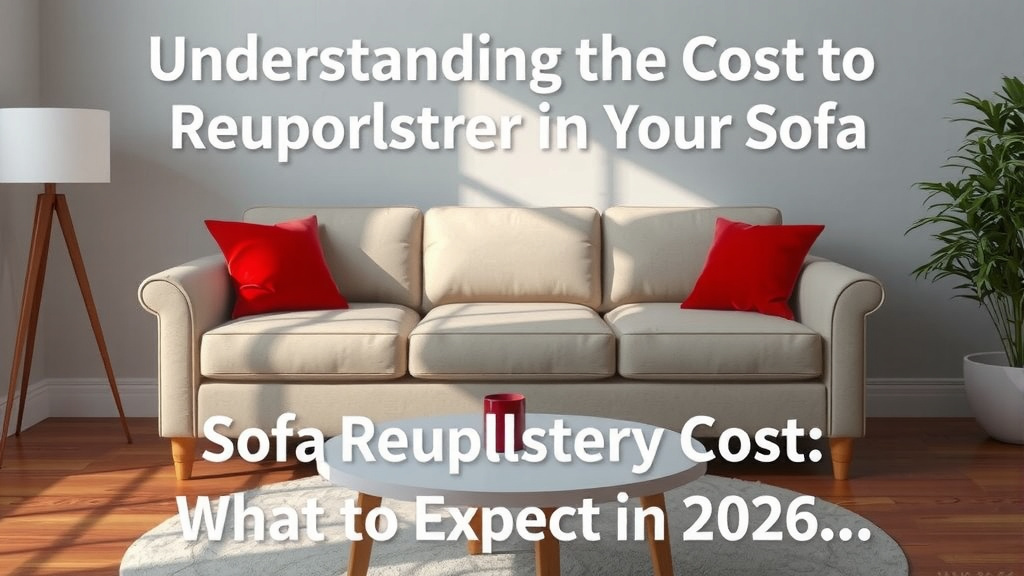 Understanding the Cost to Reupholster Your Sofa