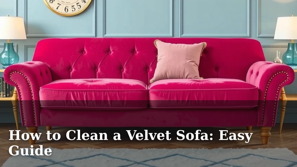 How to Clean a Velvet Sofa: Easy Guide