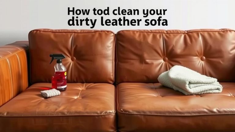 How to Deep Clean Your Dirty Leather Sofa