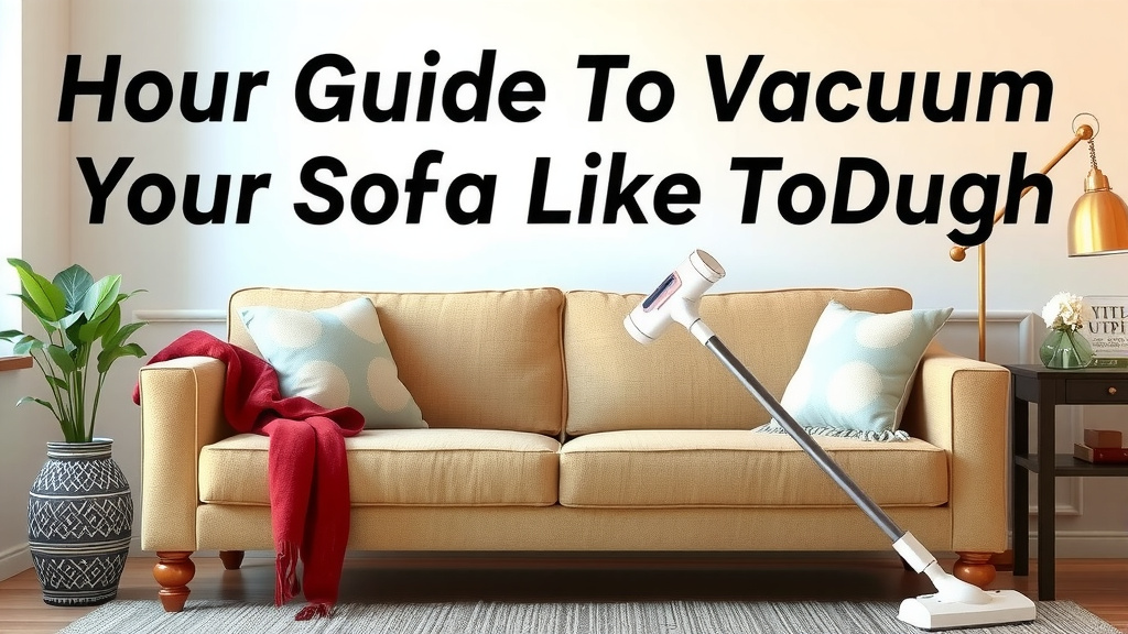 Your Guide to Vacuuming Your Sofa Like a Pro