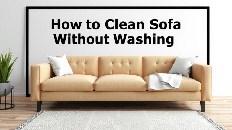 How to Clean Your Sofa Without Washing It