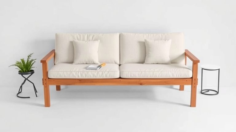 10 Best Choice Products Outdoor Convertible Acacia Wood Futon Sofa [2026]