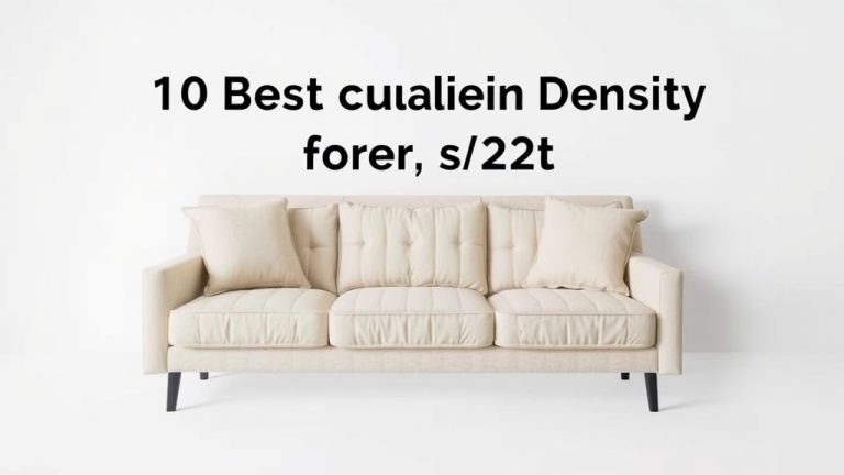 10 Best Cushion Density For Sofa [2026]