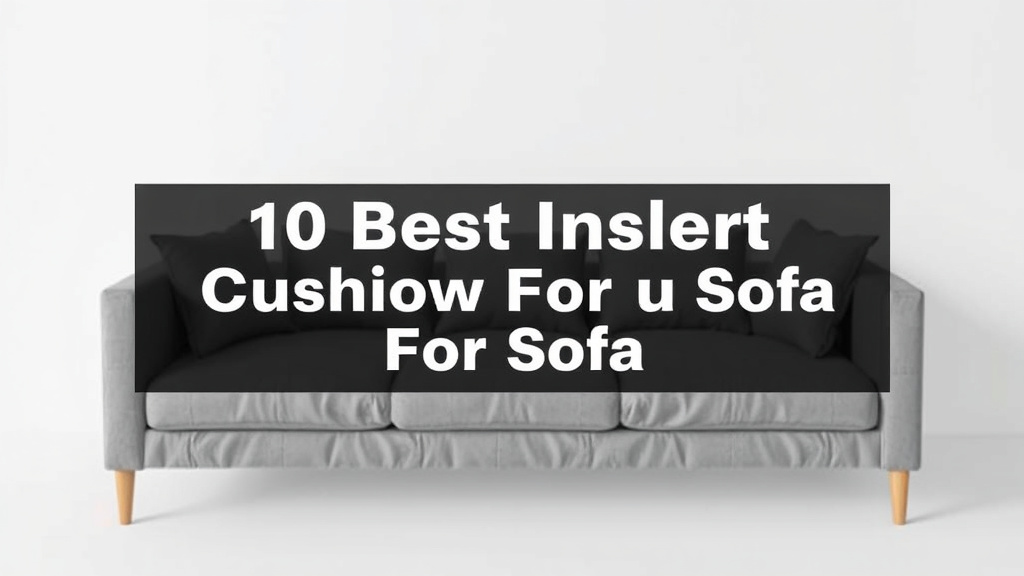 10 Best Cushion Inserts For Sofa [2026]