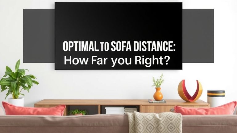 Optimal TV to Sofa Distance: How Far is Right?