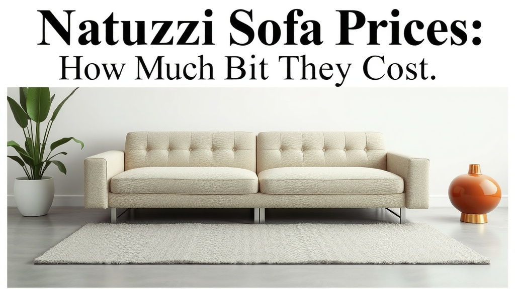 Natuzzi Sofa Prices: How Much Do They Cost