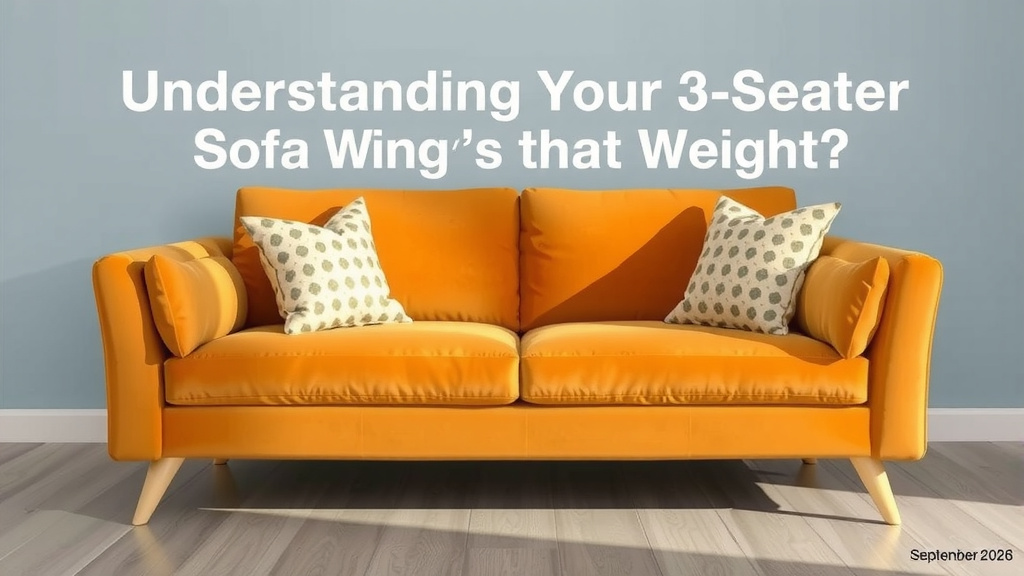 Understanding Your 3-Seater Sofa's Weight