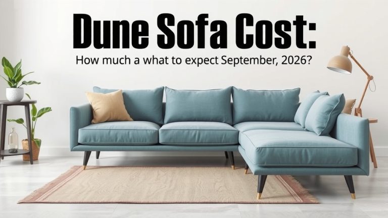 Dune Sofa Cost: What to Expect September 2026