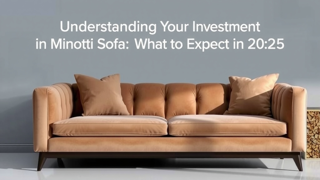 Understanding Your Investment in a Minotti Sofa