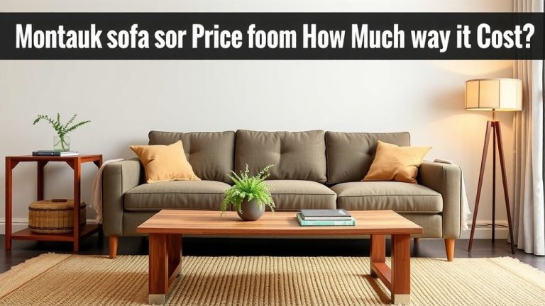 Montauk Sofa Price Guide: How Much Does It Cost