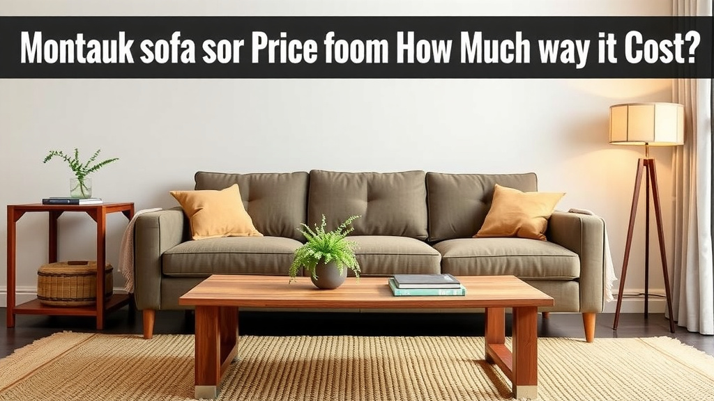 Montauk Sofa Price Guide: How Much Does It Cost