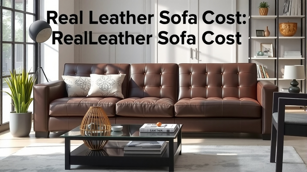 Understanding Leather Sofa Pricing