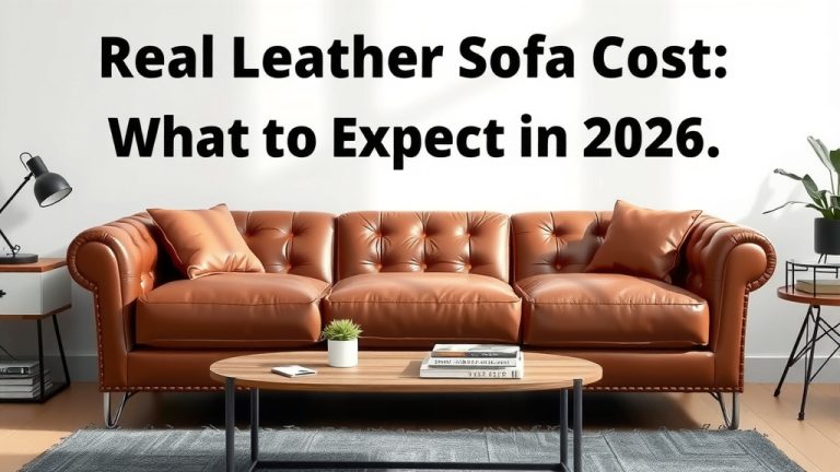 Real Leather Sofa Cost: What to Expect in 2026