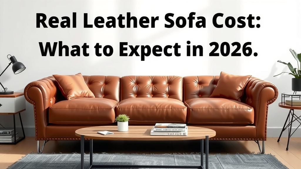 Real Leather Sofa Cost: What to Expect in 2026