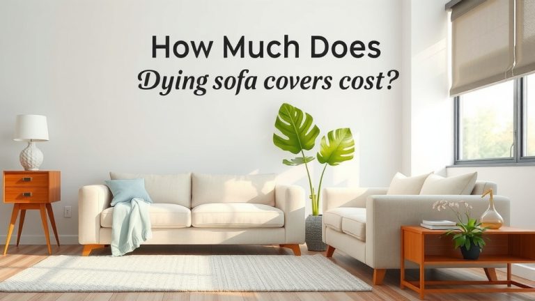 How Much Does Dyeing Sofa Covers Cost