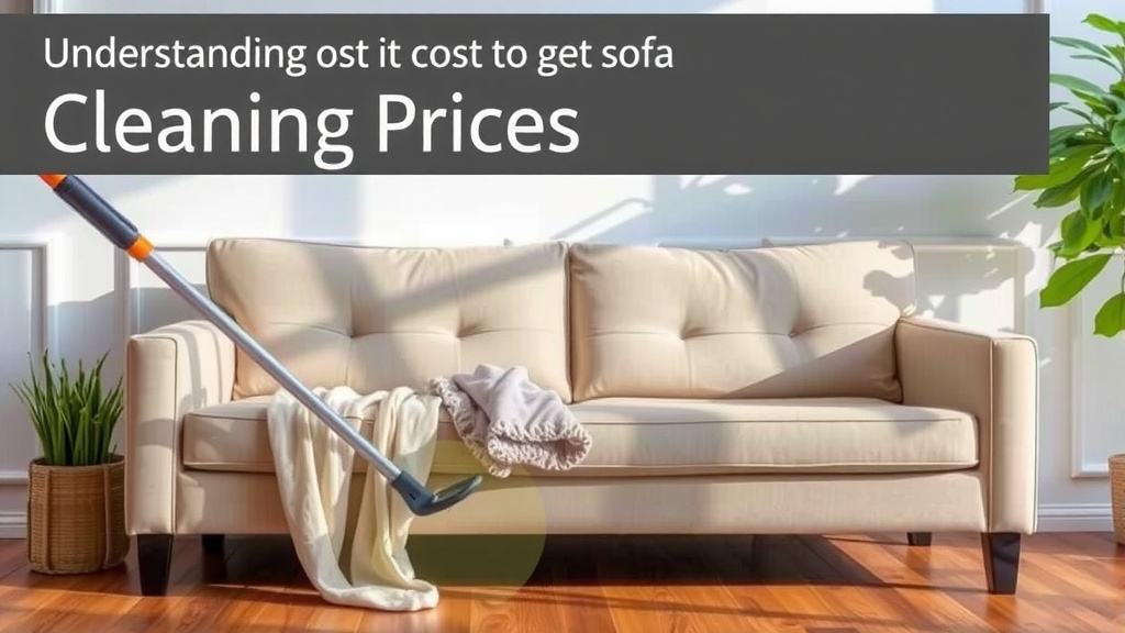 Understanding Sofa Cleaning Prices