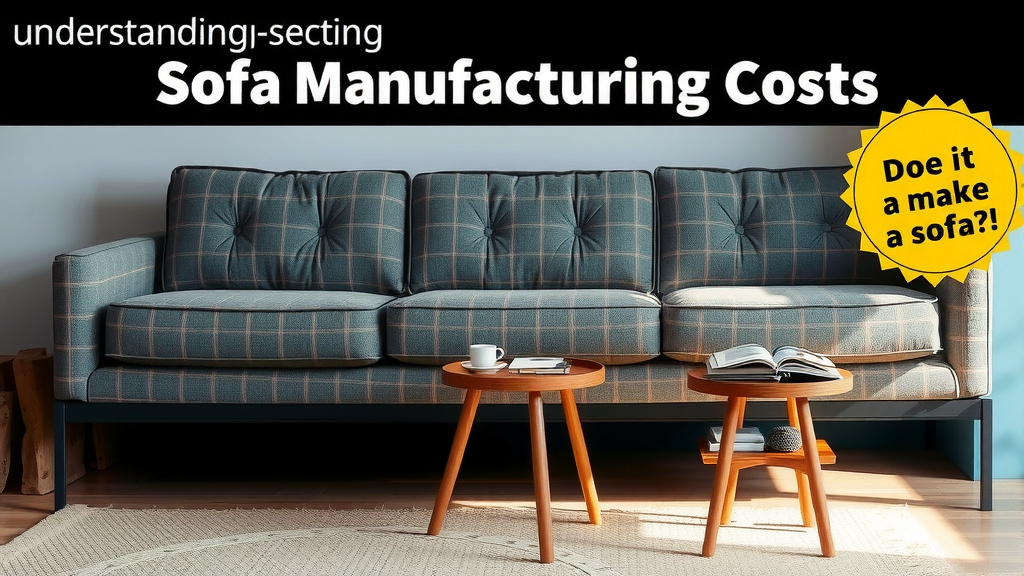 Understanding Sofa Manufacturing Costs