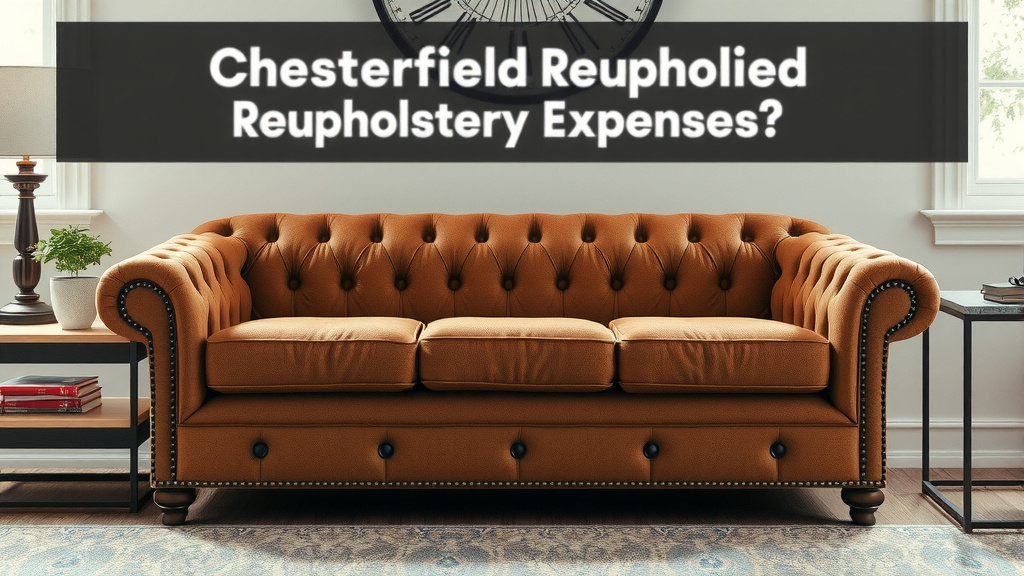 Understanding Your Chesterfield Reupholstery Expenses