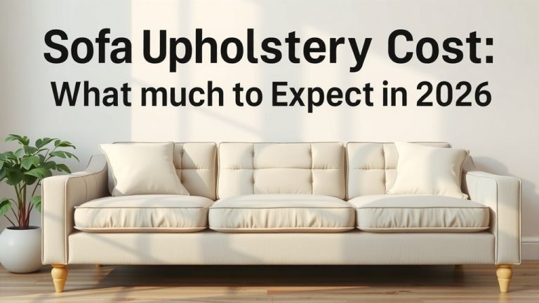 Sofa Upholstery Cost: What to Expect in 2026