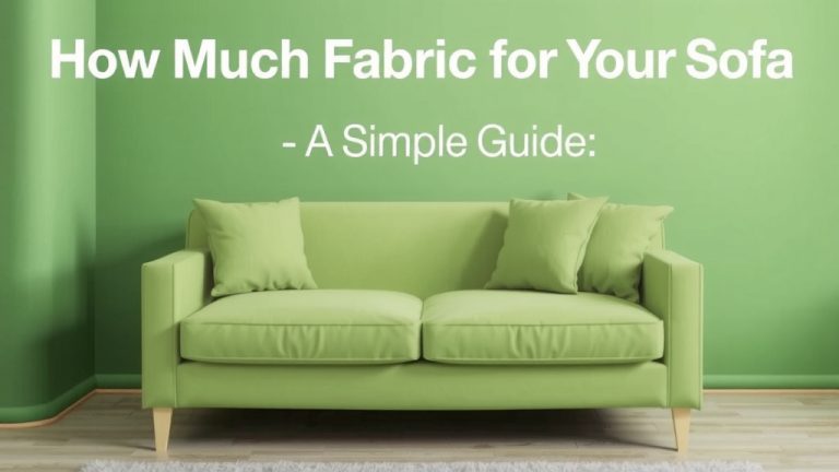 How Much Fabric for Your Sofa: A Simple Guide