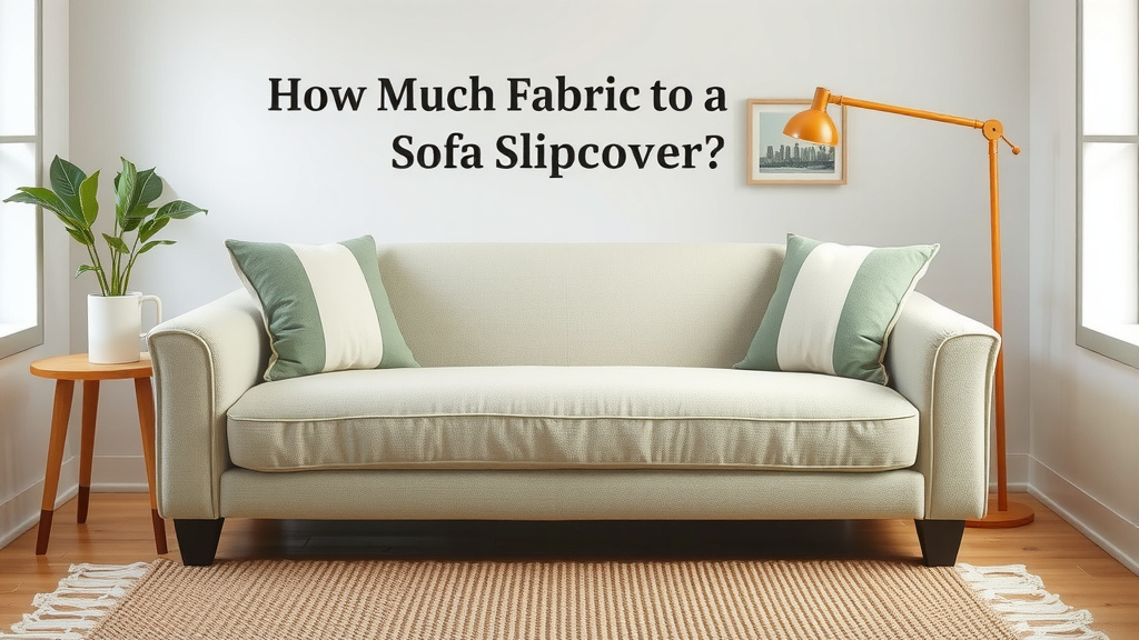 Calculating Fabric for Your Sofa Slipcover