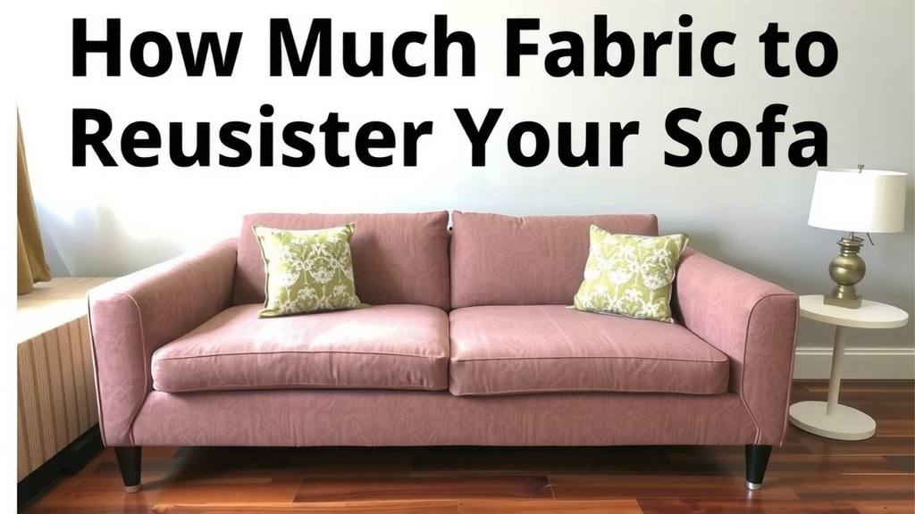 How Much Fabric to Reupholster Your Sofa