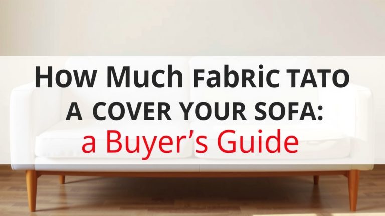 How Much Fabric to Cover Your Sofa: A Buyer's Guide