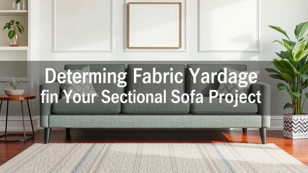Determining Fabric Yardage for Your Sectional Sofa Project