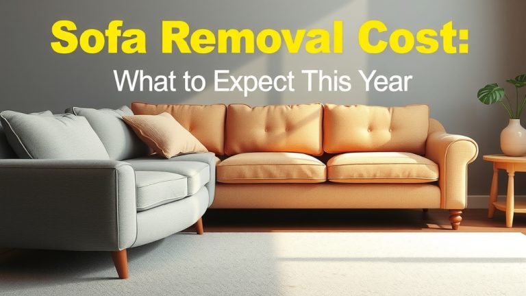 Sofa Removal Cost: What to Expect This Year