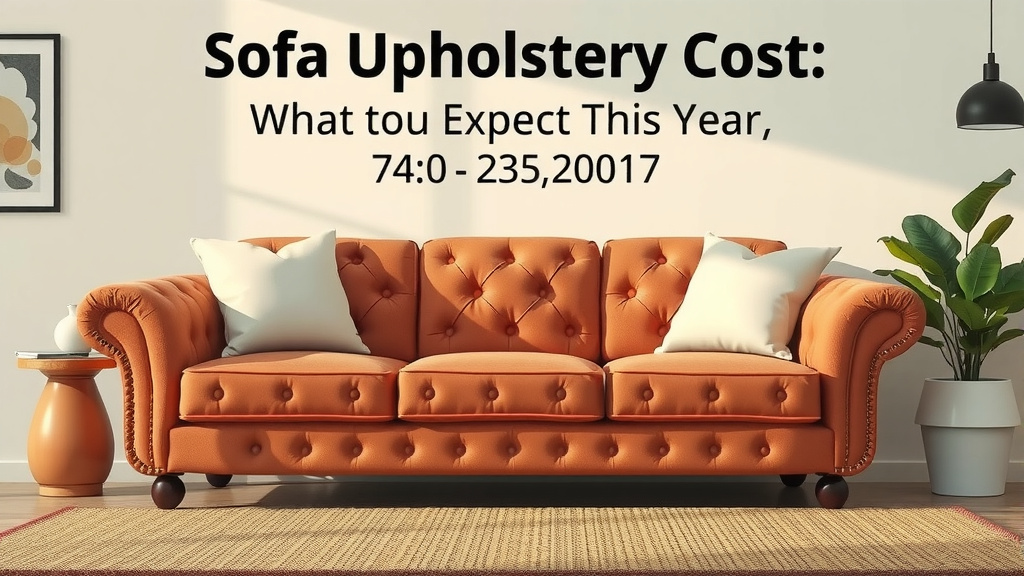 Understanding Your Sofa Upholstery Costs
