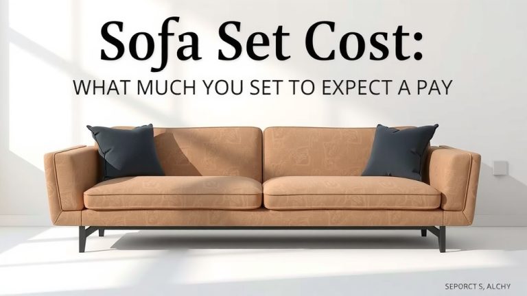 Sofa Set Cost: What You Can Expect to Pay