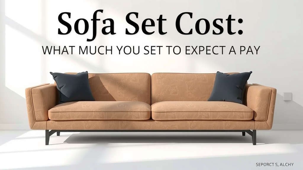 Sofa Set Cost: What You Can Expect to Pay
