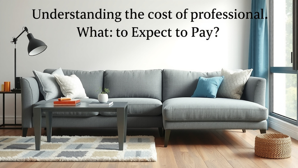 Understanding the Cost of Professional Sofa Cleaning