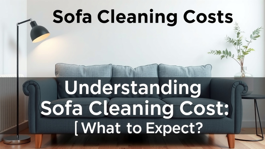 Understanding Sofa Cleaning Costs