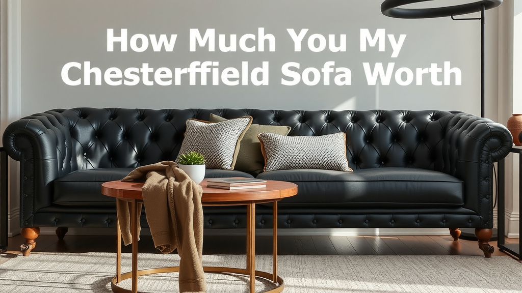 Assessing Your Chesterfield Sofa's Market Value