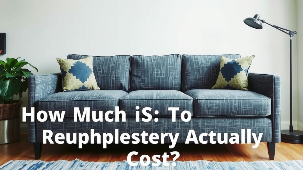 How Much Does Sofa Reupholstery Actually Cost