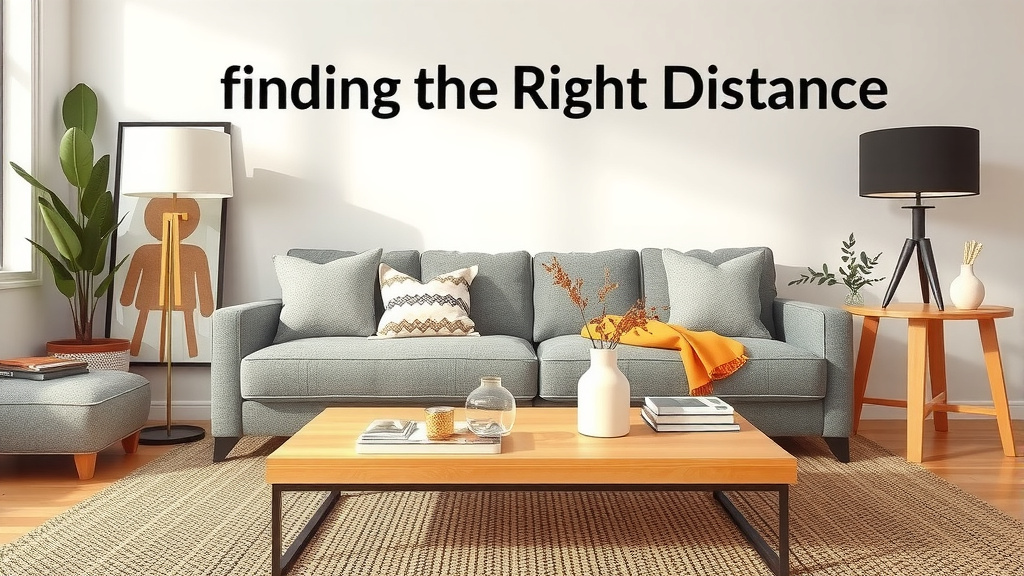 Finding the Right Distance: Sofa to Coffee Table Spacing