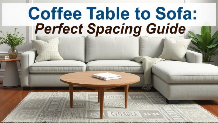 Coffee Table to Sofa: Perfect Spacing Guide