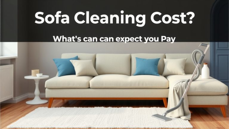 Sofa Cleaning Cost: What You Can Expect to Pay