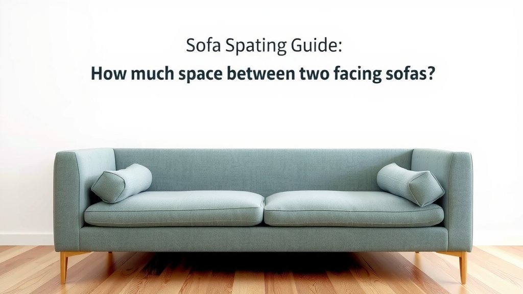 Sofa Spacing Guide: How Much Space Between Two Facing Sofas