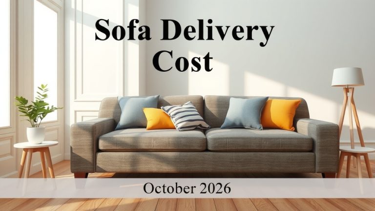 Sofa Delivery Cost: What to Expect in October 2026